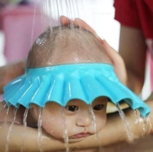Baby Adjustable Soft & Safe Bathing Shower Cap (Pack of 2)