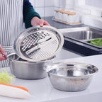 Stainless Steel Kitchen Drain Basket Set 3 in 1