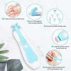 Electric Nail Trimmer For New Born Baby with Lights (Pack of 1)