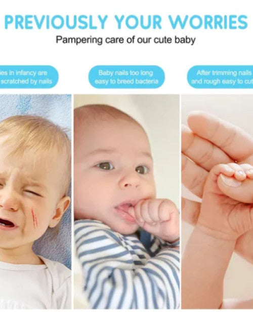 Electric Nail Trimmer For New Born Baby with Lights (Pack of 1)