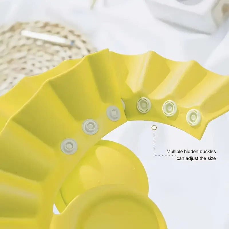 Baby Adjustable Soft & Safe Bathing Shower Cap (Pack of 2)